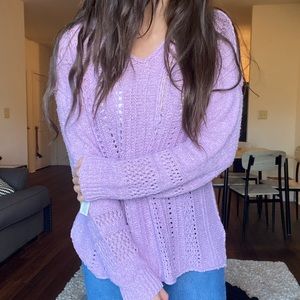 NWT Macy’s Purple Sweater